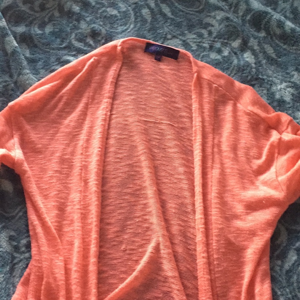 Orange cardigan